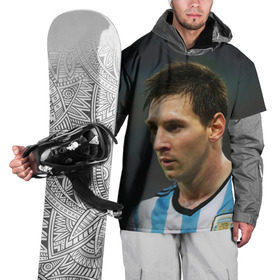 Накидка на куртку 3D с принтом Leo Messi в Петрозаводске, 100% полиэстер |  | fc barcelona | football | lionel messi | messi | аргентина | барса | лео месси | фк барселона | футбол