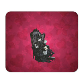 Коврик прямоугольный с принтом Gothic в Петрозаводске, натуральный каучук | размер 230 х 185 мм; запечатка лицевой стороны | anime кресло | gothic | парень | черный