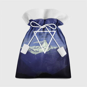 Подарочный 3D мешок с принтом MINIMALISM POST#2 в Петрозаводске, 100% полиэстер | Размер: 29*39 см | Тематика изображения на принте: minimalism | арт | горы | звезды | лес. | минимализм | ночное небо | обои | популярные | природа | снег