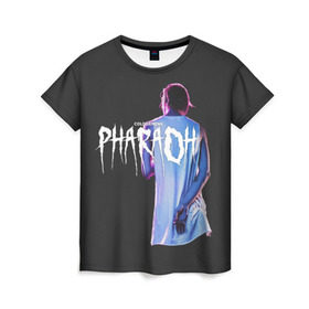 Женская футболка 3D с принтом PHARAOH / COLDSIEMENS в Петрозаводске, 100% полиэфир ( синтетическое хлопкоподобное полотно) | прямой крой, круглый вырез горловины, длина до линии бедер | dead dynasty | pharaoh | techno