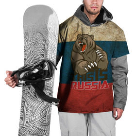 Накидка на куртку 3D с принтом This is Russia в Петрозаводске, 100% полиэстер |  | медведь | мишка | патриот | патриотизм | россия | руский | рф | страна | ярусский