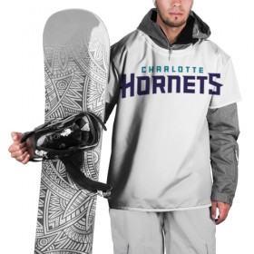 Накидка на куртку 3D с принтом Charlotte Hornets в Петрозаводске, 100% полиэстер |  | 