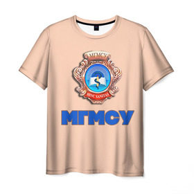 Мужская футболка 3D с принтом МГМСУ в Петрозаводске, 100% полиэфир | прямой крой, круглый вырез горловины, длина до линии бедер | врач | врачи | доктор | профессии | профессия | работа | хирург