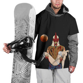 Накидка на куртку 3D с принтом Hotline Miami space в Петрозаводске, 100% полиэстер |  | Тематика изображения на принте: 