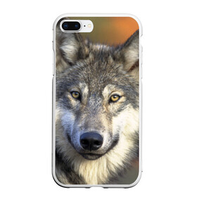 Чехол для iPhone 7Plus/8 Plus матовый с принтом Волк в Петрозаводске, Силикон | Область печати: задняя сторона чехла, без боковых панелей | волк | волки | волчата | волчонок | хищник