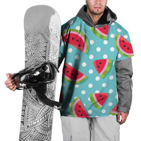 Накидка на куртку 3D с принтом Арбузный рай в Петрозаводске, 100% полиэстер |  | berry | eat | fruit | pattern | sweet | watermelon | арбуз | еда | сладость | узор | фрукт | ягода