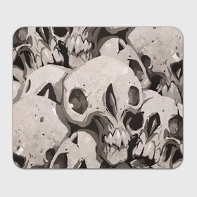 Коврик прямоугольный с принтом Skull kamo в Петрозаводске, натуральный каучук | размер 230 х 185 мм; запечатка лицевой стороны | helloween | skull | tumblr | хелоуин | череп
