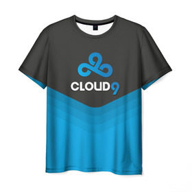 Мужская футболка 3D с принтом Cloud 9 Uniform в Петрозаводске, 100% полиэфир | прямой крой, круглый вырез горловины, длина до линии бедер | counter strike | cs go | swat | terrorist | контр страйк | кс го | спецназ