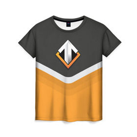 Женская футболка 3D с принтом Escape Gaming Uniform в Петрозаводске, 100% полиэфир ( синтетическое хлопкоподобное полотно) | прямой крой, круглый вырез горловины, длина до линии бедер | dota | esc | escape gaming | ggwp | glhf | team | дота | игра | униформа | эскейп