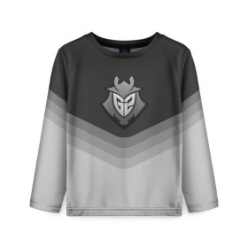 Детский лонгслив 3D с принтом G2 Esports Uniform в Петрозаводске, 100% полиэстер | длинные рукава, круглый вырез горловины, полуприлегающий силуэт
 | counter strike | cs go | g2 esports | swat | terrorist | г2 еспорт | контр страйк | кс го | спецназ