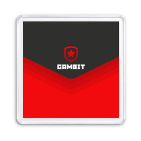 Магнит 55*55 с принтом Gambit Gaming Uniform в Петрозаводске, Пластик | Размер: 65*65 мм; Размер печати: 55*55 мм | counter strike | cs go | gambit | swat | terrorist | гамбит | контр страйк | кс го | спецназ