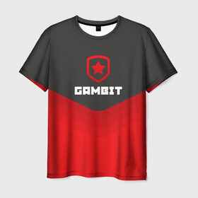 Мужская футболка 3D с принтом Gambit Gaming Uniform в Петрозаводске, 100% полиэфир | прямой крой, круглый вырез горловины, длина до линии бедер | Тематика изображения на принте: counter strike | cs go | gambit | swat | terrorist | гамбит | контр страйк | кс го | спецназ