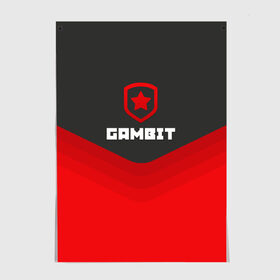 Постер с принтом Gambit Gaming Uniform в Петрозаводске, 100% бумага
 | бумага, плотность 150 мг. Матовая, но за счет высокого коэффициента гладкости имеет небольшой блеск и дает на свету блики, но в отличии от глянцевой бумаги не покрыта лаком | counter strike | cs go | gambit | swat | terrorist | гамбит | контр страйк | кс го | спецназ