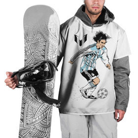 Накидка на куртку 3D с принтом Messi в Петрозаводске, 100% полиэстер |  | barselona | messi | аргентина | барселона | испания | месси | мяч | футбол