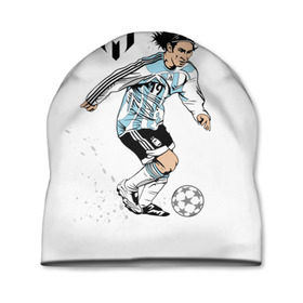 Шапка 3D с принтом Messi в Петрозаводске, 100% полиэстер | универсальный размер, печать по всей поверхности изделия | barselona | messi | аргентина | барселона | испания | месси | мяч | футбол