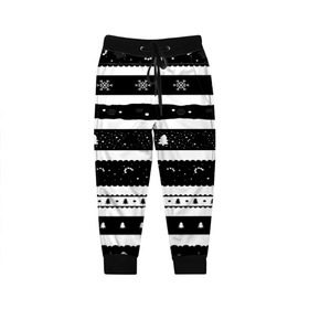 Детские брюки 3D с принтом Рождество в Петрозаводске, 100% полиэстер | манжеты по низу, эластичный пояс регулируется шнурком, по бокам два кармана без застежек, внутренняя часть кармана из мелкой сетки | вязаный | рождество | свитер | текстура