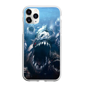 Чехол для iPhone 11 Pro матовый с принтом Голодные пираньи в Петрозаводске, Силикон |  | еда | зубы | клыки | кровь | людоед | монстр | пираньи | пиранья | рыбы | ужас | хищник | челюсти | чудовище