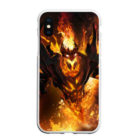 Чехол для iPhone XS Max матовый с принтом Fire в Петрозаводске, Силикон | Область печати: задняя сторона чехла, без боковых панелей | dota | dota 2 | shadow demon | демон | дота