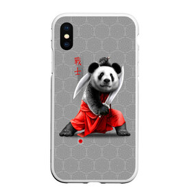 Чехол для iPhone XS Max матовый с принтом Master Panda в Петрозаводске, Силикон | Область печати: задняя сторона чехла, без боковых панелей | ninja | panda | ниндзя | панда