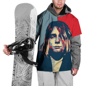 Накидка на куртку 3D с принтом Kurt Cobain в Петрозаводске, 100% полиэстер |  | Тематика изображения на принте: curt | hope | kobain | nirvana | кобейн | курт | нирвана