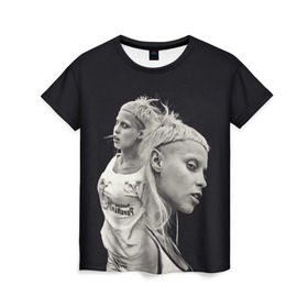 Женская футболка 3D с принтом Hot в Петрозаводске, 100% полиэфир ( синтетическое хлопкоподобное полотно) | прямой крой, круглый вырез горловины, длина до линии бедер | die antwoord