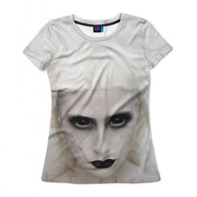 Женская футболка 3D с принтом Black Eyes в Петрозаводске, 100% полиэфир ( синтетическое хлопкоподобное полотно) | прямой крой, круглый вырез горловины, длина до линии бедер | die antwoord