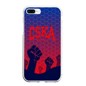 Чехол для iPhone 7Plus/8 Plus матовый с принтом CSKA Msk в Петрозаводске, Силикон | Область печати: задняя сторона чехла, без боковых панелей | moscow | москва | цска