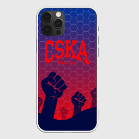 Чехол для iPhone 12 Pro с принтом CSKA Msk в Петрозаводске, силикон | область печати: задняя сторона чехла, без боковых панелей | moscow | москва | цска