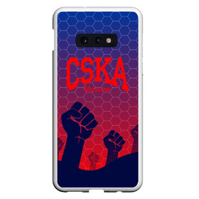 Чехол для Samsung S10E с принтом CSKA Msk в Петрозаводске, Силикон | Область печати: задняя сторона чехла, без боковых панелей | moscow | москва | цска