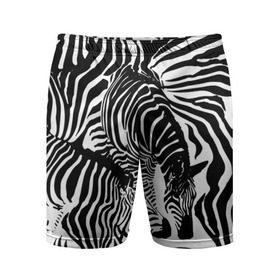Мужские шорты 3D спортивные с принтом Зебра в Петрозаводске,  |  | Тематика изображения на принте: дикое | животное | зебра | камуфляж | лошадь | маскировка | полосы | текстура | фон | черно белые