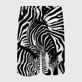 Детские спортивные шорты 3D с принтом Зебра в Петрозаводске,  100% полиэстер
 | пояс оформлен широкой мягкой резинкой, ткань тянется
 | дикое | животное | зебра | камуфляж | лошадь | маскировка | полосы | текстура | фон | черно белые