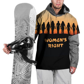 Накидка на куртку 3D с принтом Женщины правы в Петрозаводске, 100% полиэстер |  | восход | девушка | женщина | закат | лучшие | пафосные | прикольные надписи | самые | силуэт