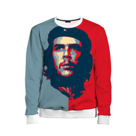 Детский свитшот 3D с принтом Che Guevara в Петрозаводске, 100% полиэстер | свободная посадка, прямой крой, мягкая тканевая резинка на рукавах и понизу свитшота | Тематика изображения на принте: че гевара