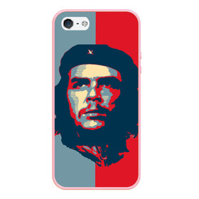 Чехол для iPhone 5/5S матовый с принтом Che Guevara в Петрозаводске, Силикон | Область печати: задняя сторона чехла, без боковых панелей | че гевара