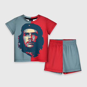 Детский костюм с шортами 3D с принтом Che Guevara в Петрозаводске,  |  | Тематика изображения на принте: че гевара