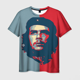 Мужская футболка 3D с принтом Che Guevara в Петрозаводске, 100% полиэфир | прямой крой, круглый вырез горловины, длина до линии бедер | че гевара