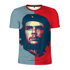 Мужская футболка 3D спортивная с принтом Che Guevara в Петрозаводске, 100% полиэстер с улучшенными характеристиками | приталенный силуэт, круглая горловина, широкие плечи, сужается к линии бедра | че гевара