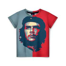 Детская футболка 3D с принтом Che Guevara в Петрозаводске, 100% гипоаллергенный полиэфир | прямой крой, круглый вырез горловины, длина до линии бедер, чуть спущенное плечо, ткань немного тянется | че гевара