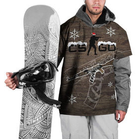 Накидка на куртку 3D с принтом Новогодний cs:go пустынный повстанец в Петрозаводске, 100% полиэстер |  | counter | csgo | strike | кейс | кс го | ксго | повстанец | пустынный | скин