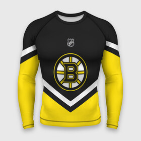 Мужской рашгард 3D с принтом Boston Bruins в Петрозаводске,  |  | Тематика изображения на принте: america | canada | hockey | nhl | usa | америка | бостон | брюинз | канада | лед | нхл | сша | хоккей