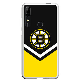 Чехол для Honor P Smart Z с принтом Boston Bruins в Петрозаводске, Силикон | Область печати: задняя сторона чехла, без боковых панелей | america | canada | hockey | nhl | usa | америка | бостон | брюинз | канада | лед | нхл | сша | хоккей