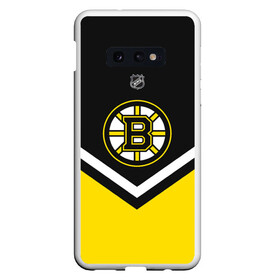 Чехол для Samsung S10E с принтом Boston Bruins в Петрозаводске, Силикон | Область печати: задняя сторона чехла, без боковых панелей | Тематика изображения на принте: america | canada | hockey | nhl | usa | америка | бостон | брюинз | канада | лед | нхл | сша | хоккей