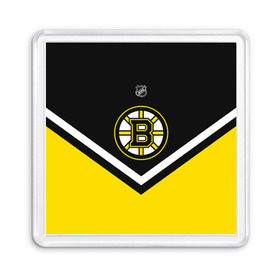 Магнит 55*55 с принтом Boston Bruins в Петрозаводске, Пластик | Размер: 65*65 мм; Размер печати: 55*55 мм | america | canada | hockey | nhl | usa | америка | бостон | брюинз | канада | лед | нхл | сша | хоккей