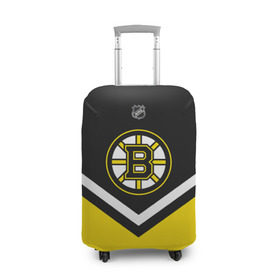 Чехол для чемодана 3D с принтом Boston Bruins в Петрозаводске, 86% полиэфир, 14% спандекс | двустороннее нанесение принта, прорези для ручек и колес | america | canada | hockey | nhl | usa | америка | бостон | брюинз | канада | лед | нхл | сша | хоккей