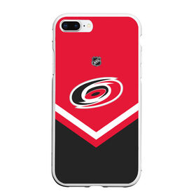 Чехол для iPhone 7Plus/8 Plus матовый с принтом Carolina Hurricanes в Петрозаводске, Силикон | Область печати: задняя сторона чехла, без боковых панелей | Тематика изображения на принте: america | canada | hockey | nhl | usa | америка | канада | каролина | лед | нхл | сша | харрикейнз | хоккей