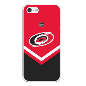 Чехол для iPhone 5/5S матовый с принтом Carolina Hurricanes в Петрозаводске, Силикон | Область печати: задняя сторона чехла, без боковых панелей | america | canada | hockey | nhl | usa | америка | канада | каролина | лед | нхл | сша | харрикейнз | хоккей