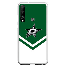 Чехол для Honor P30 с принтом Dallas Stars в Петрозаводске, Силикон | Область печати: задняя сторона чехла, без боковых панелей | america | canada | hockey | nhl | usa | америка | даллас | канада | лед | нхл | старз | сша | хоккей