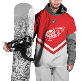 Накидка на куртку 3D с принтом Detroit Red Wings в Петрозаводске, 100% полиэстер |  | america | canada | hockey | nhl | usa | америка | детройт | канада | лед | нхл | ред | сша | уингз | хоккей