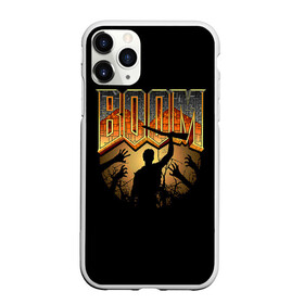 Чехол для iPhone 11 Pro матовый с принтом Zombie Boom в Петрозаводске, Силикон |  | Тематика изображения на принте: doom | зомби