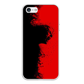 Чехол для iPhone 5/5S матовый с принтом Blood Rage в Петрозаводске, Силикон | Область печати: задняя сторона чехла, без боковых панелей | blood | dark | killer | monster | zombie | зомби | кровь | монстр | нечисть